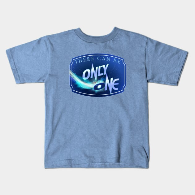 There Can Be Only One -Funny Ice Hockey Parody Kids T-Shirt by GulfGal